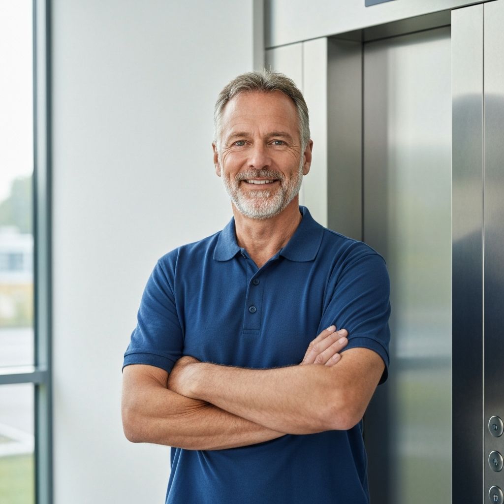 Joachim Barths, Inhaber von Barths Aufzugs-Technik